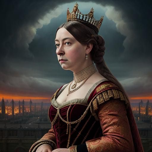 Epic Digital Painting of Queen Victoria