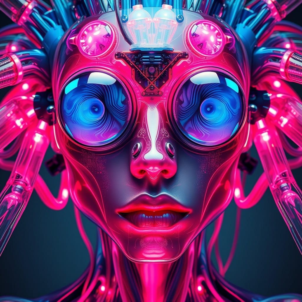 Otherworldly Being in Hyper-Realistic Hyper-Psychedelic Styl...