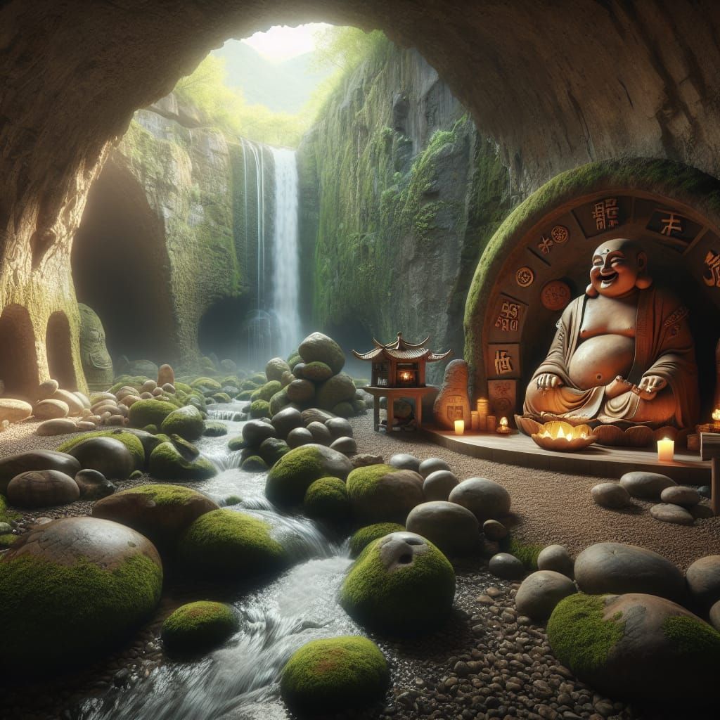 Harmonious Feng Shui Cave Interior