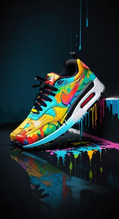 Nike Air Max Graffiti Splash Art