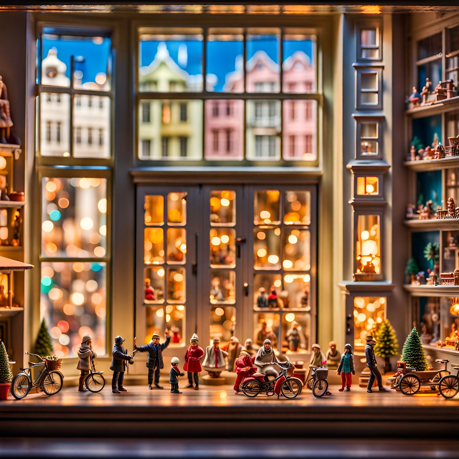 Miniature Toy Wonderland Matte Painting