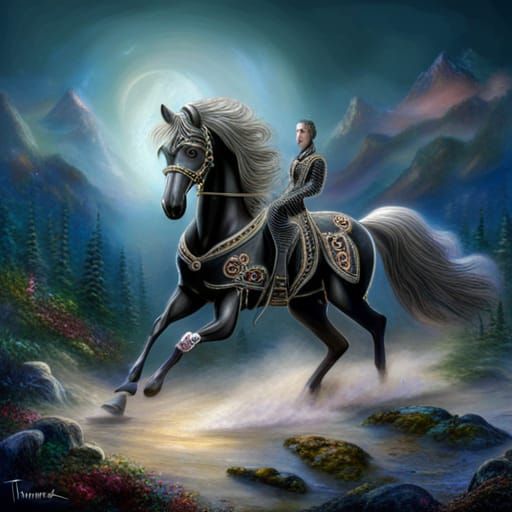 Mystical Horse and Rider