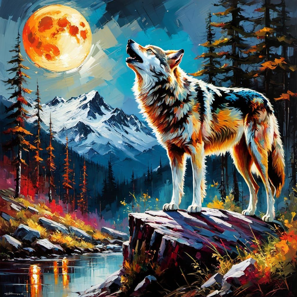 Howling at the moon