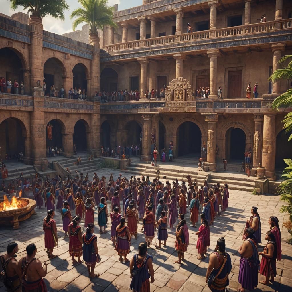 Mesoamerican University Scene in Unreal Engine 5