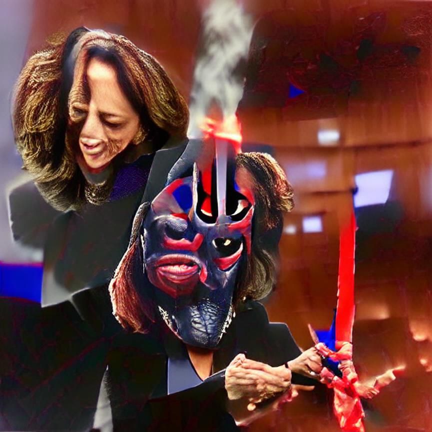 Kamala Harris as Darth Maul AI Art