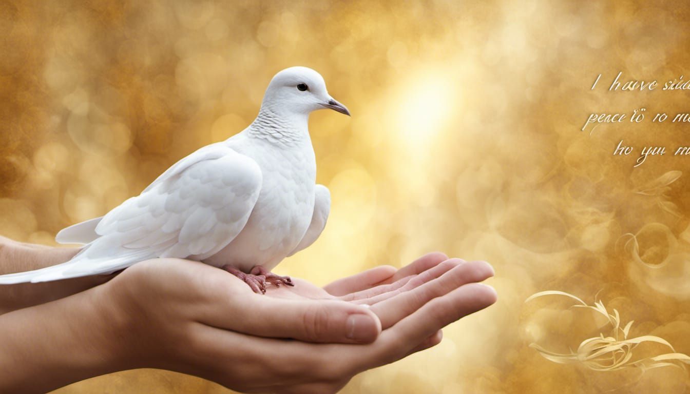 Dove of Peace in Gentle Hands