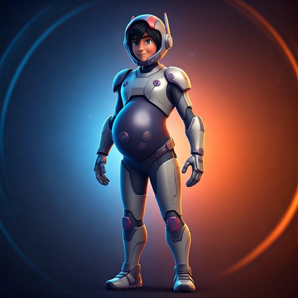 Hiro Hamada Expecting, in Pixar Style