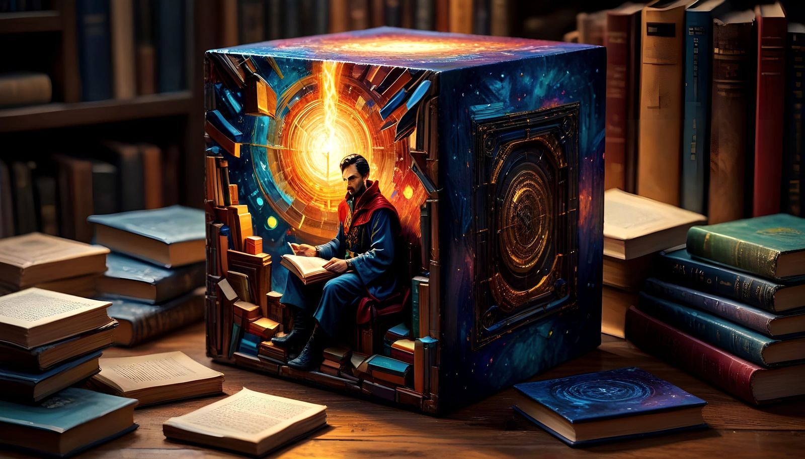 Dr. Strange in Impasto Oil Painting