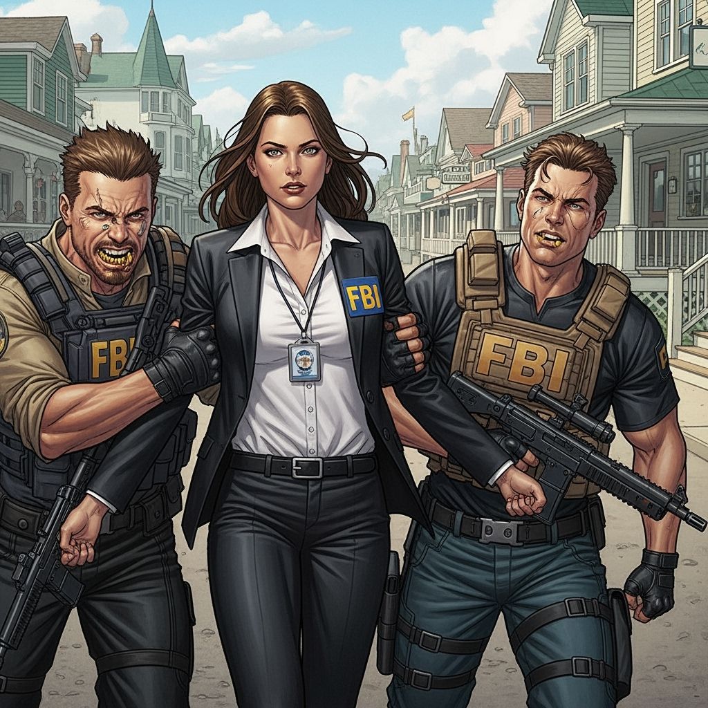 FBI Rescue on Mackinac Island: Gritty Comic Art