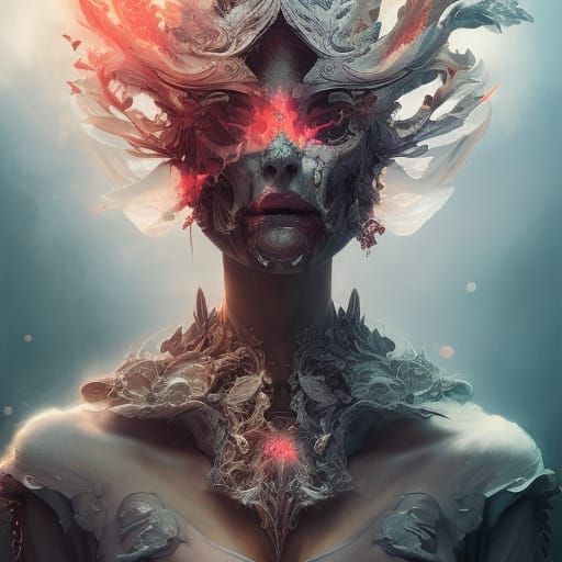 Dark Fantasy Warrior in Intricate Armor