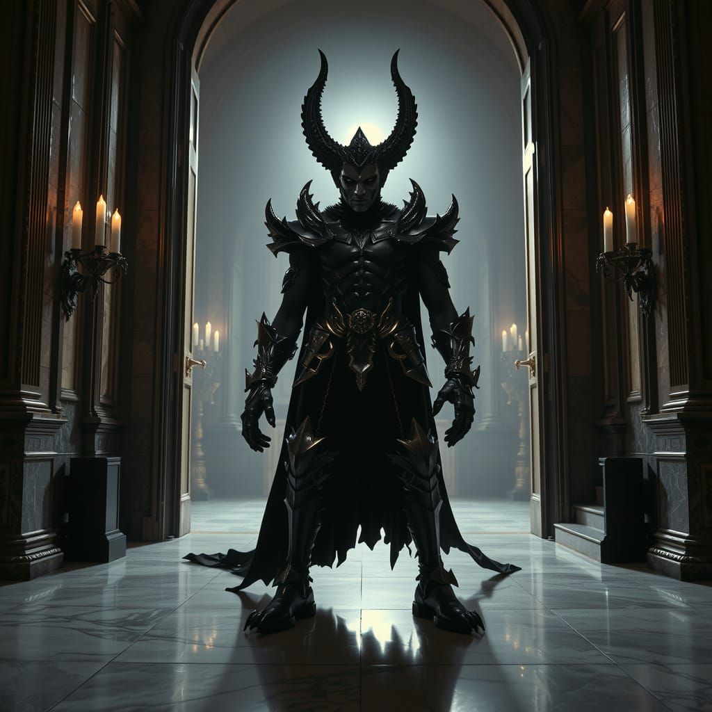 Cosmic Deity Ultimar Steps Through Palace Throne Room in Dar...