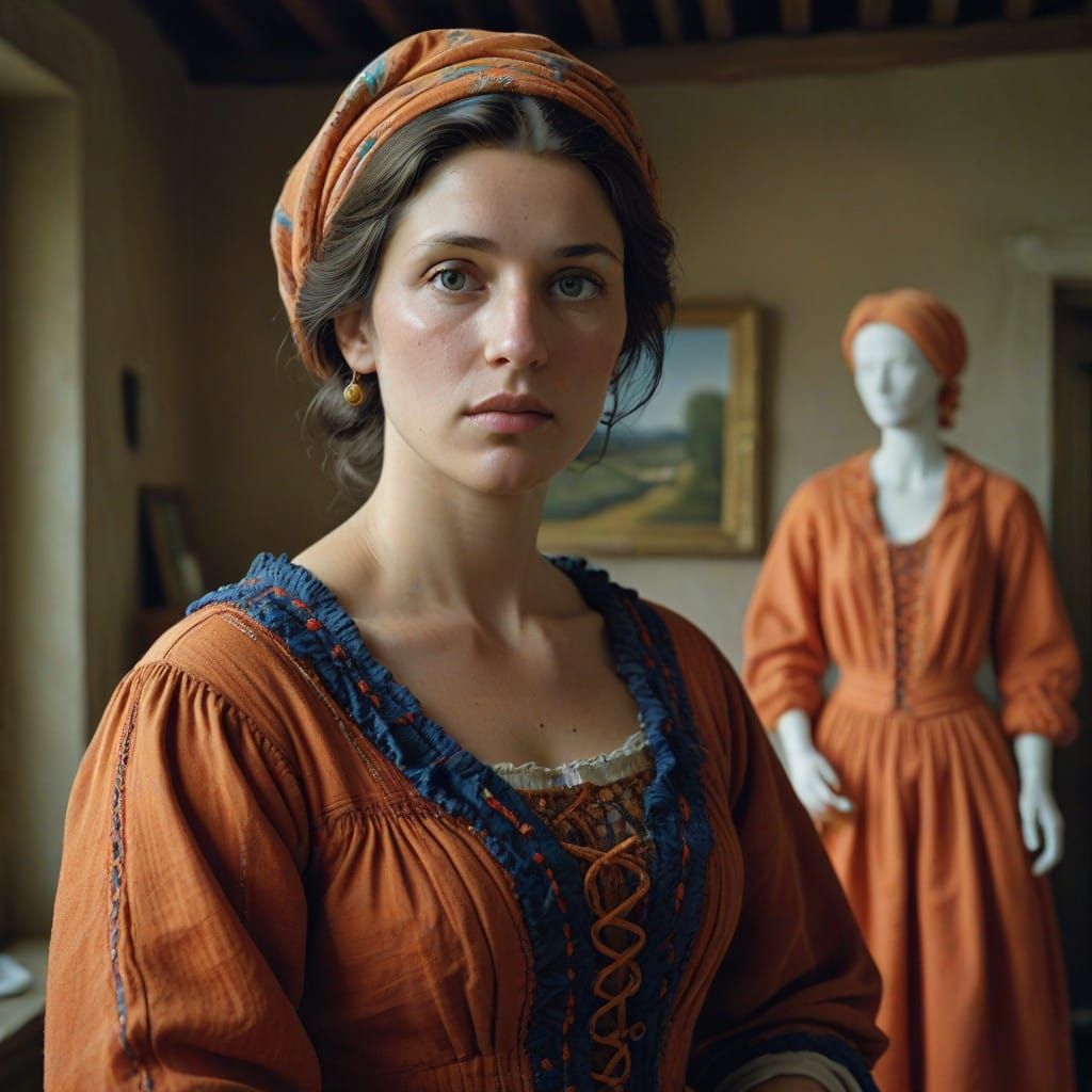 Vibrant Provençal Miller Captured in Stunning Hyper-Realisti...