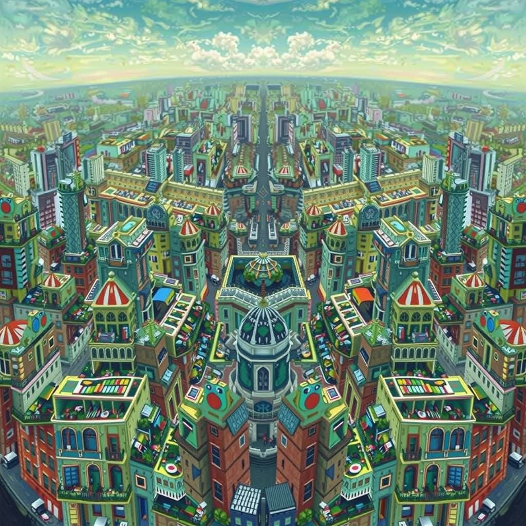 Latin American Megacity Meets Curved Earth