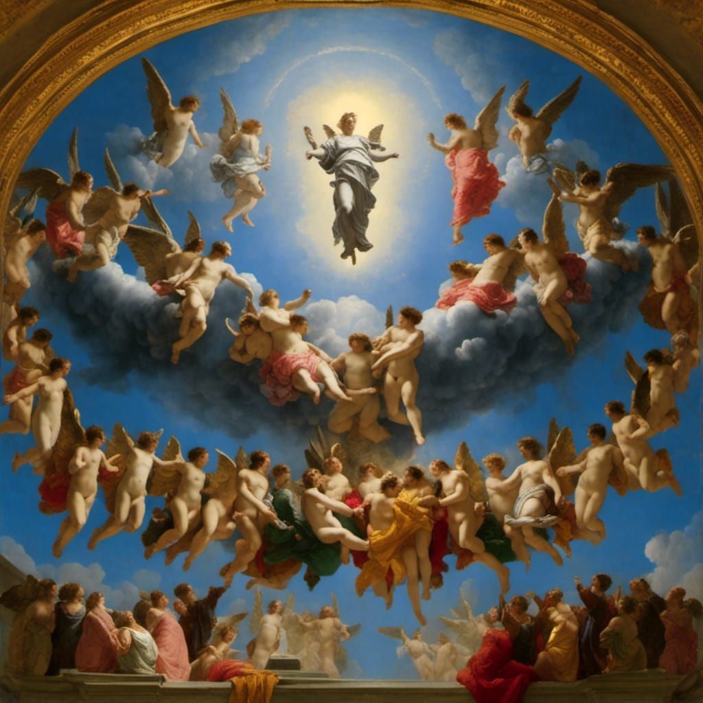 Angels Ascending: Academic Art Style