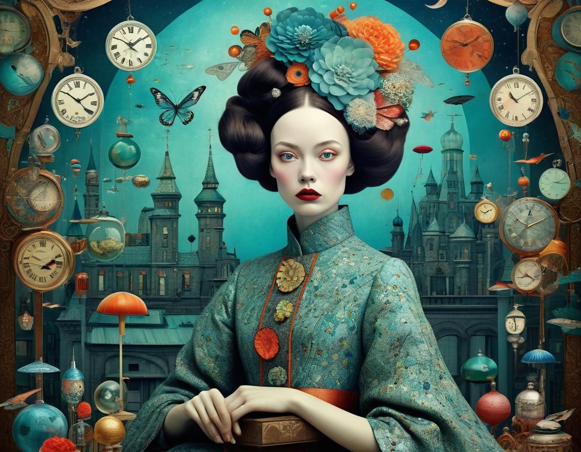 Enigmatic Portrait in Fairytale Chic Style