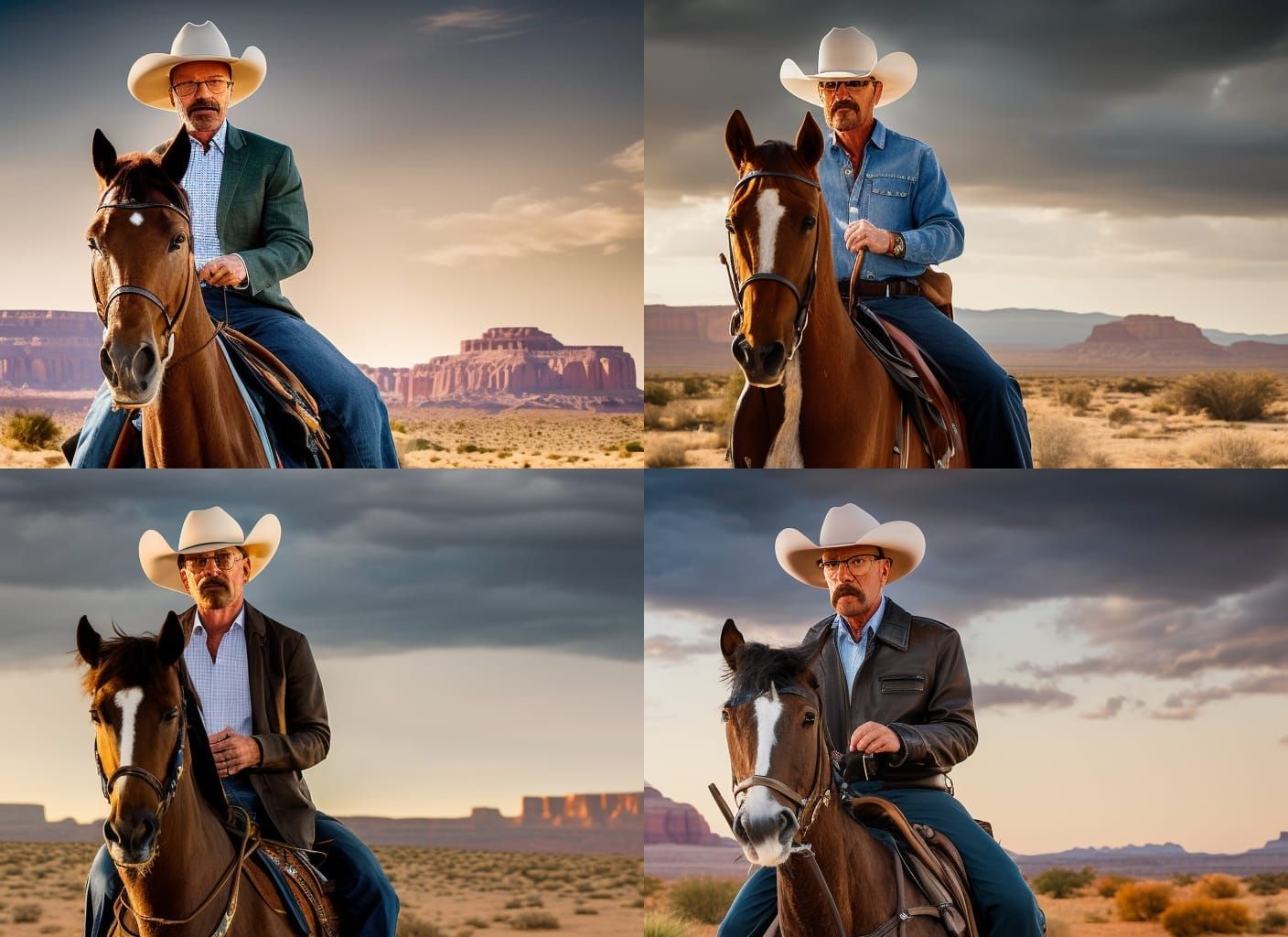 Walter White as Cowboy: Professional Portrait