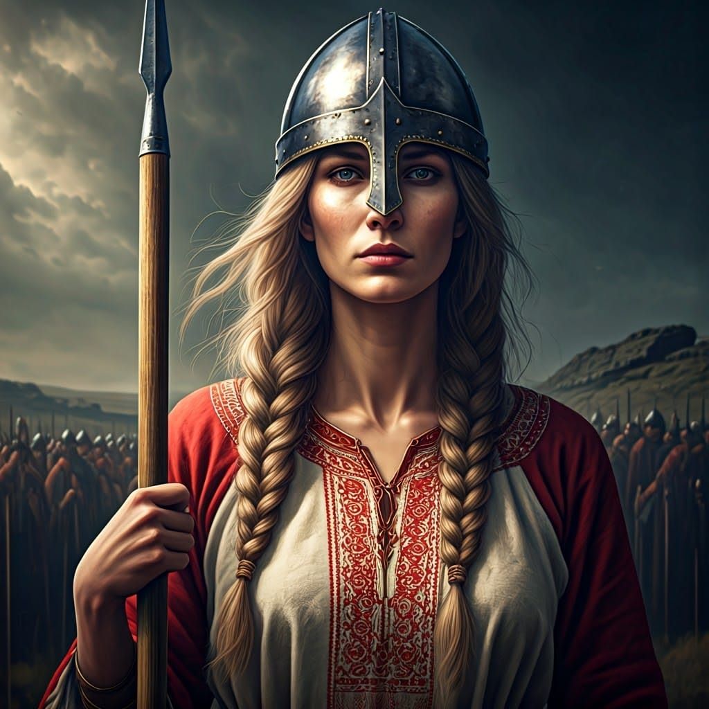 Anglo-Saxon War Goddess Fimmilena Stands Vigilant on Hadrian...