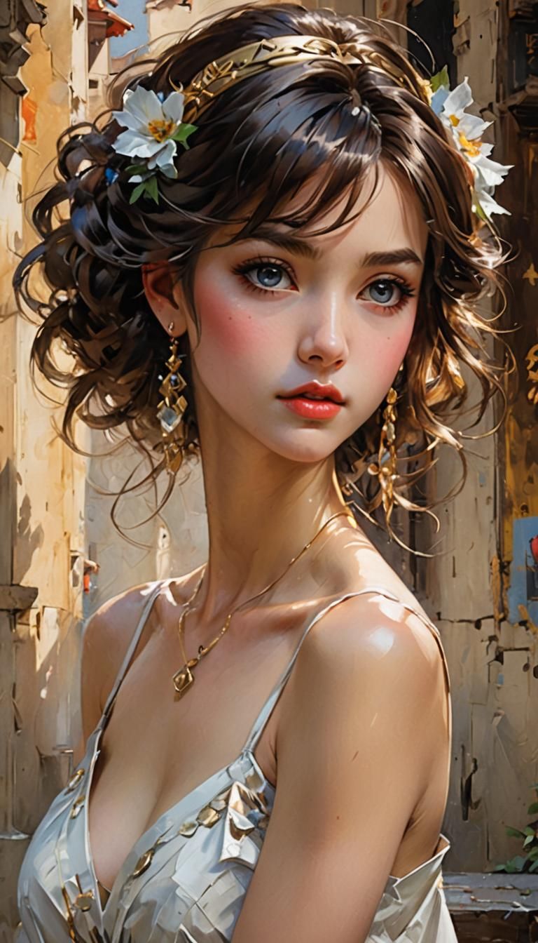 Anime Goddess: A Vision of Beauty and Elegance