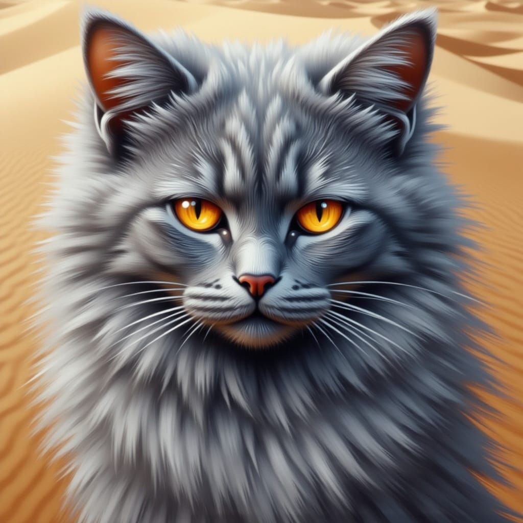 Double Exposure Eyes in Vibrant Desert Landscape