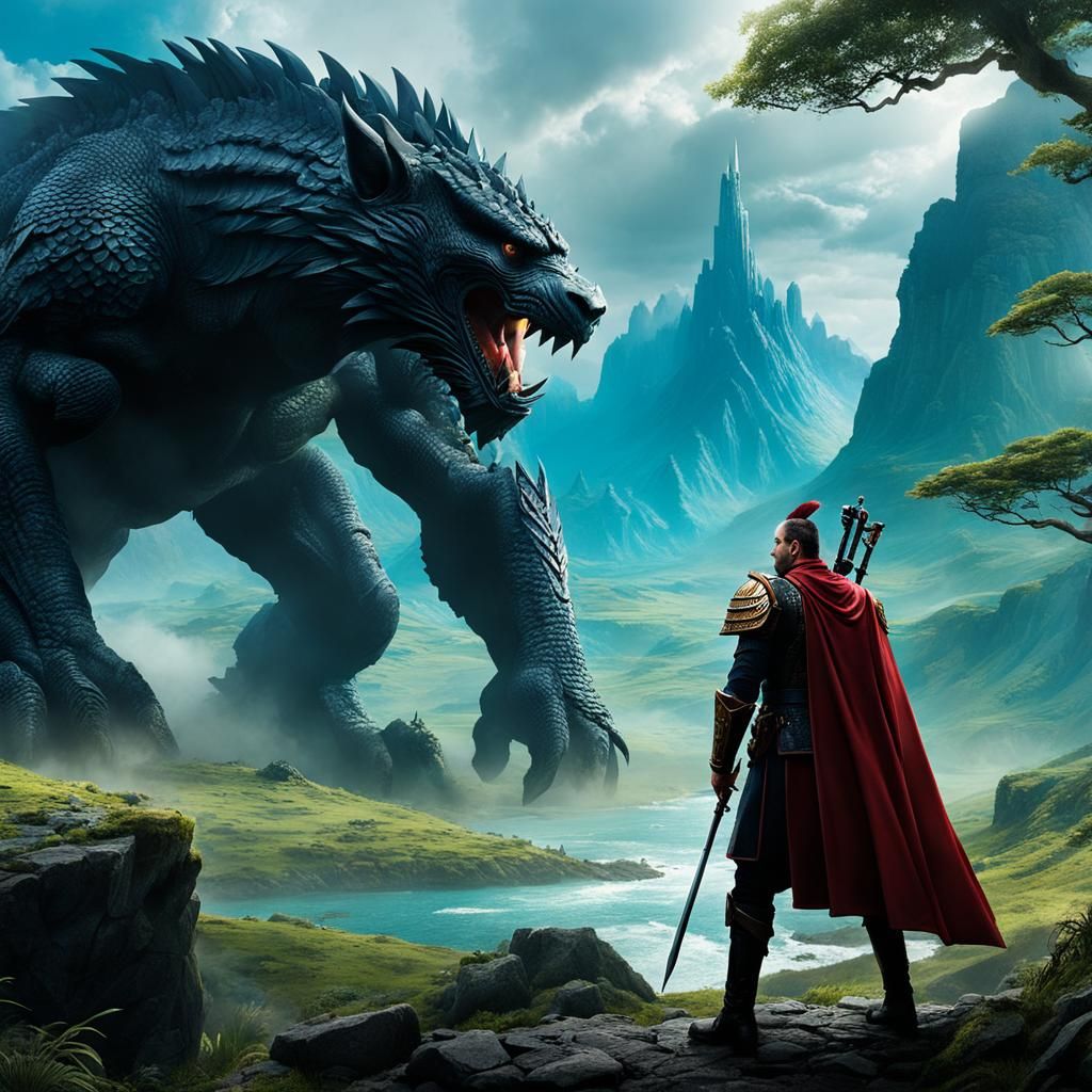 Fantasy Worlds Collide in Vivid AI Art