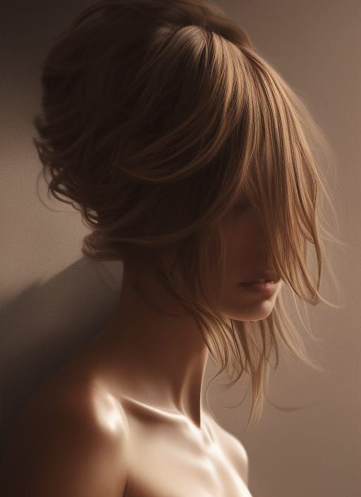 Detailed Portrait of a Woman in Hyperrealistic Style