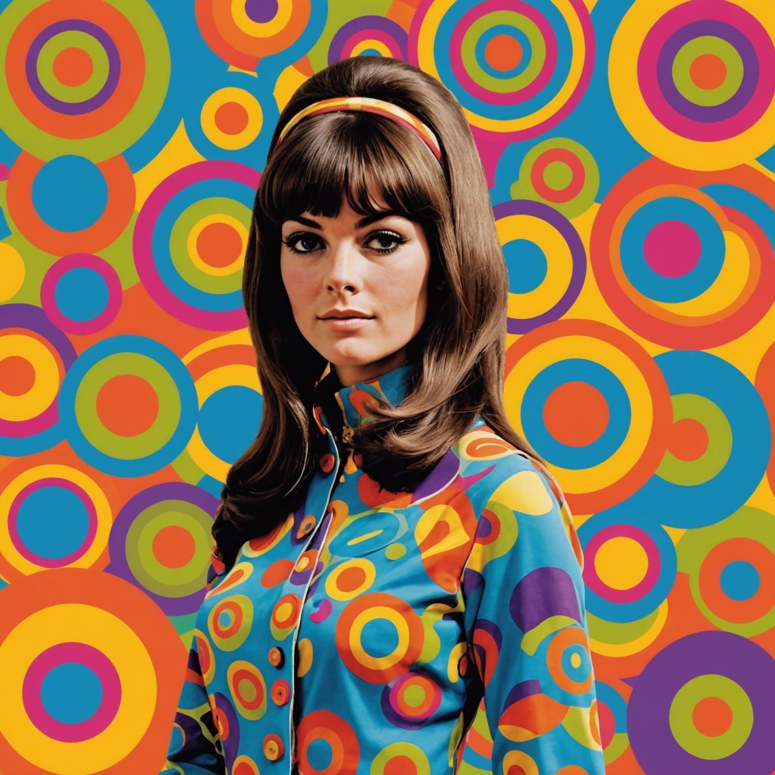 Vibrant Groovy 60s Inspired Art