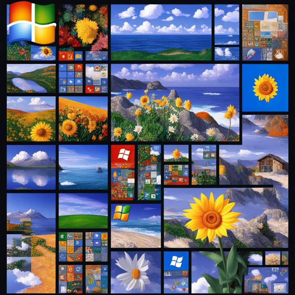 Windows 98 Desktop Icons Recreation