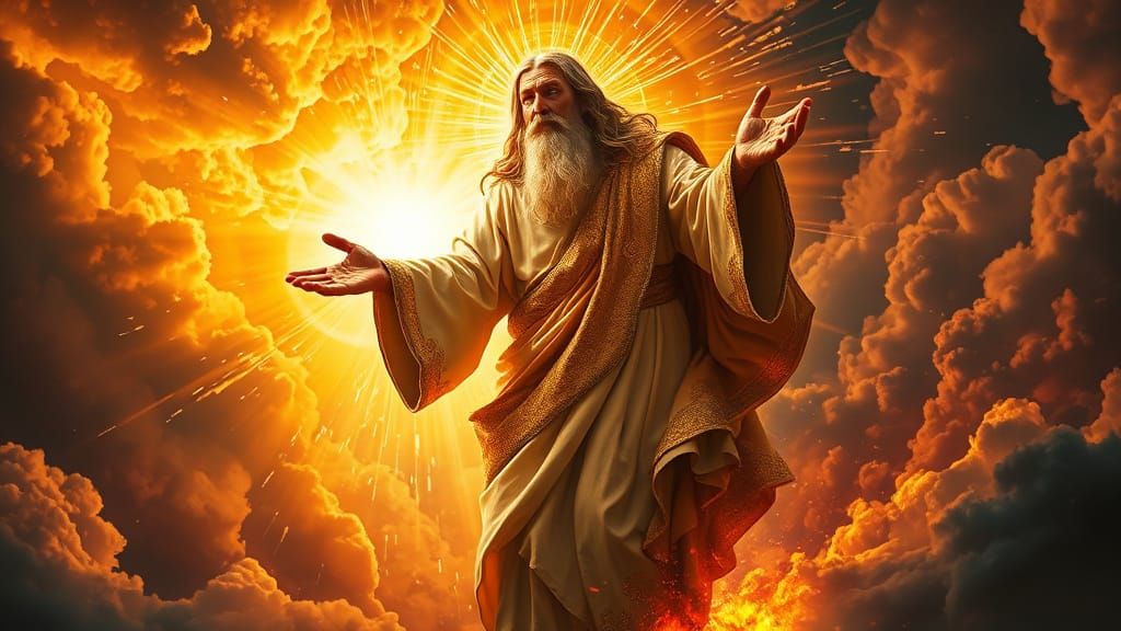 God Unfolds the Heavens in Vibrant, Cinematic Splendor