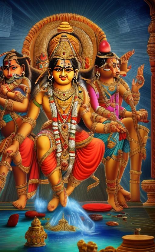 Ancient Indian Gods Meet Mythological Architecture