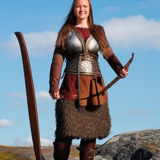 Viking Female Warrior: A Portrait of Strength