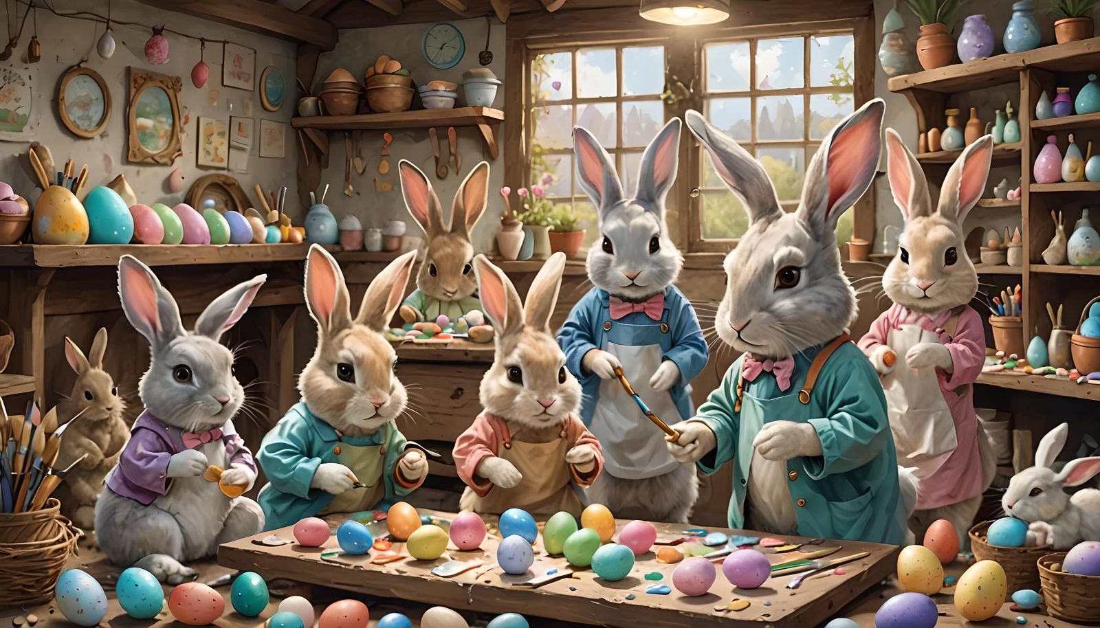 Easter Bunny's Fairytale Egg Painting Workshop