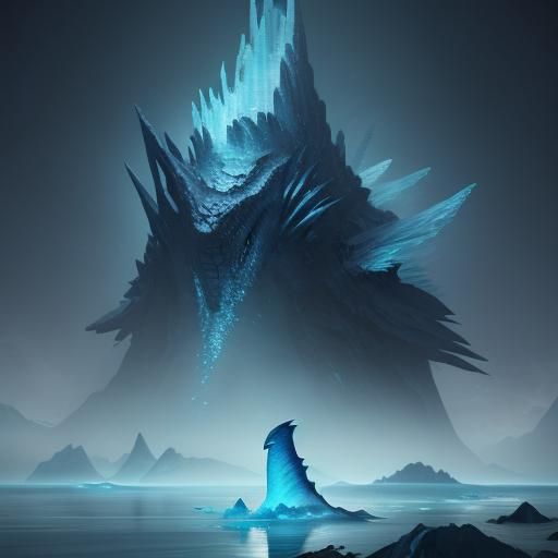 Hybrid Shark Penguin in Icy Waters