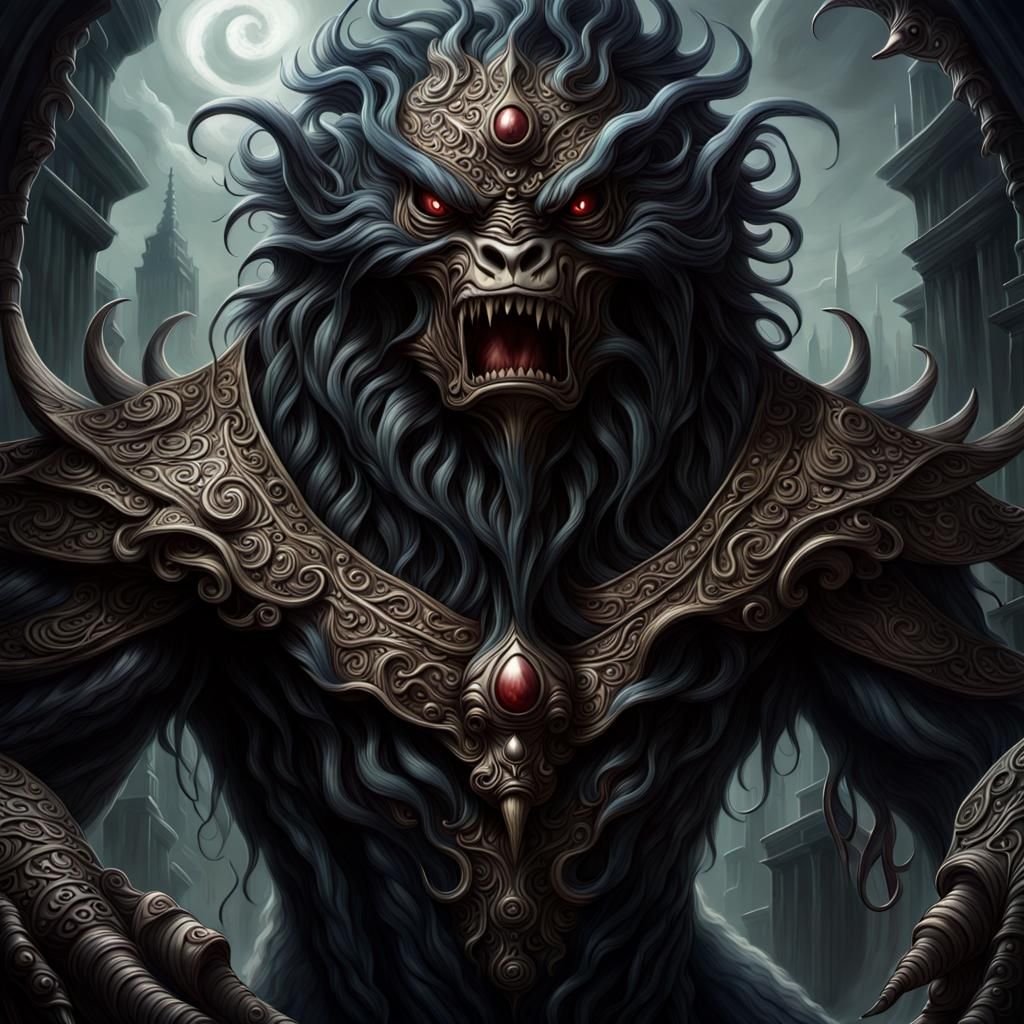 Ominous and Detailed Mapinguari Creature Rendering