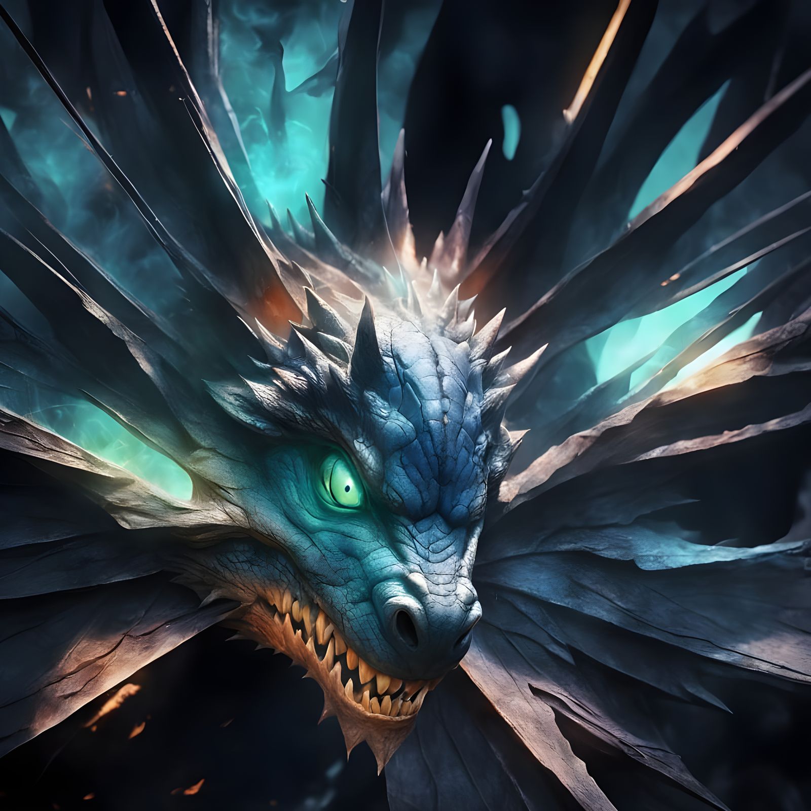 Ancient Dragon's Fierce Gaze