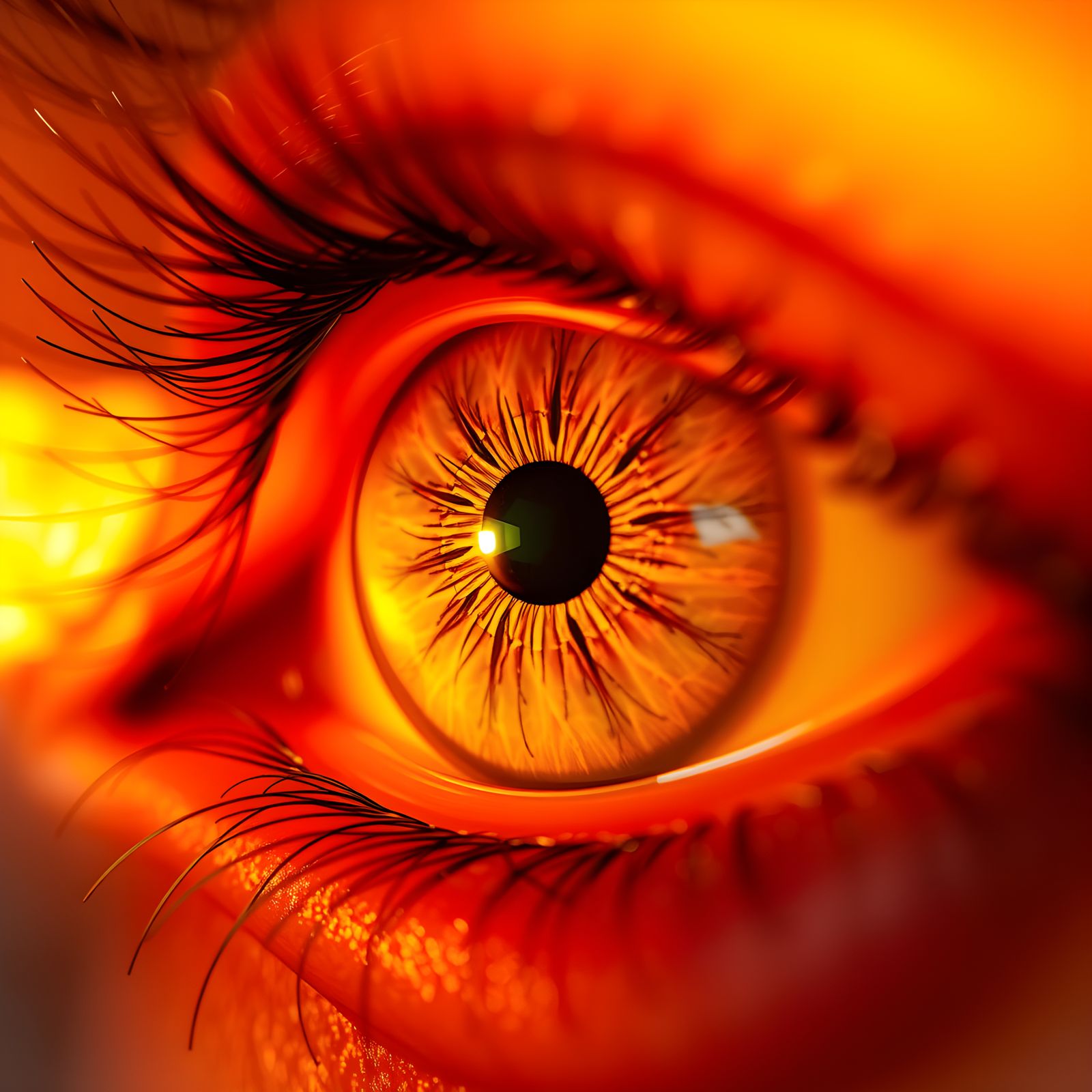 Vibrant Macro Eye in Imagination