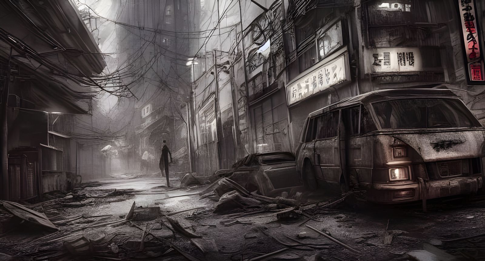 Dark Post-Apocalyptic Tokyo in Unreal Engine 5