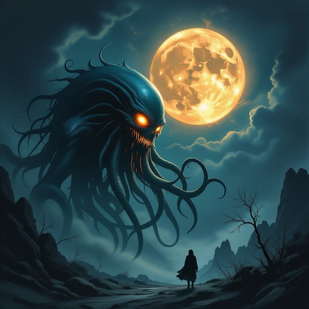 Cosmic Horror Devouring a Distant Planet