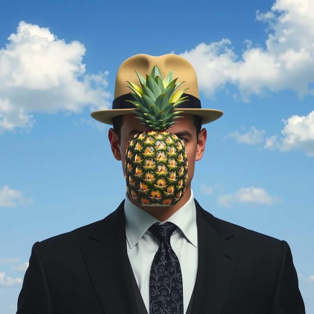 Confident Gentleman in Black Suit and Bowler Hat, with Vibra...