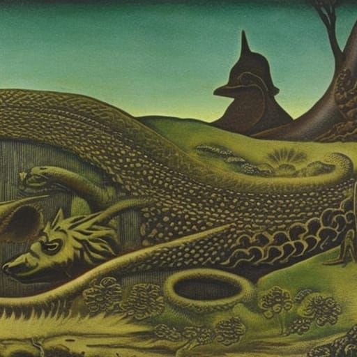 Hedgehog's Vampire Plot: Post-Apocalyptic Majolica Art