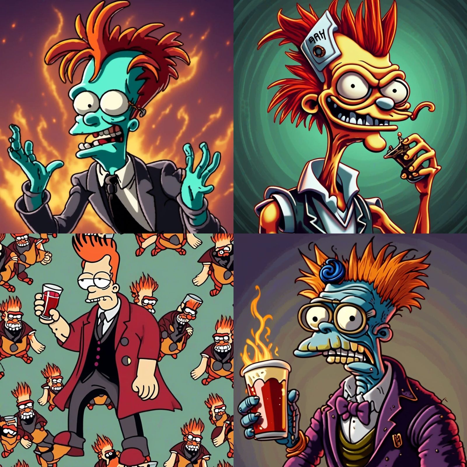 Futurama's Philip J. Fry Character Illustration