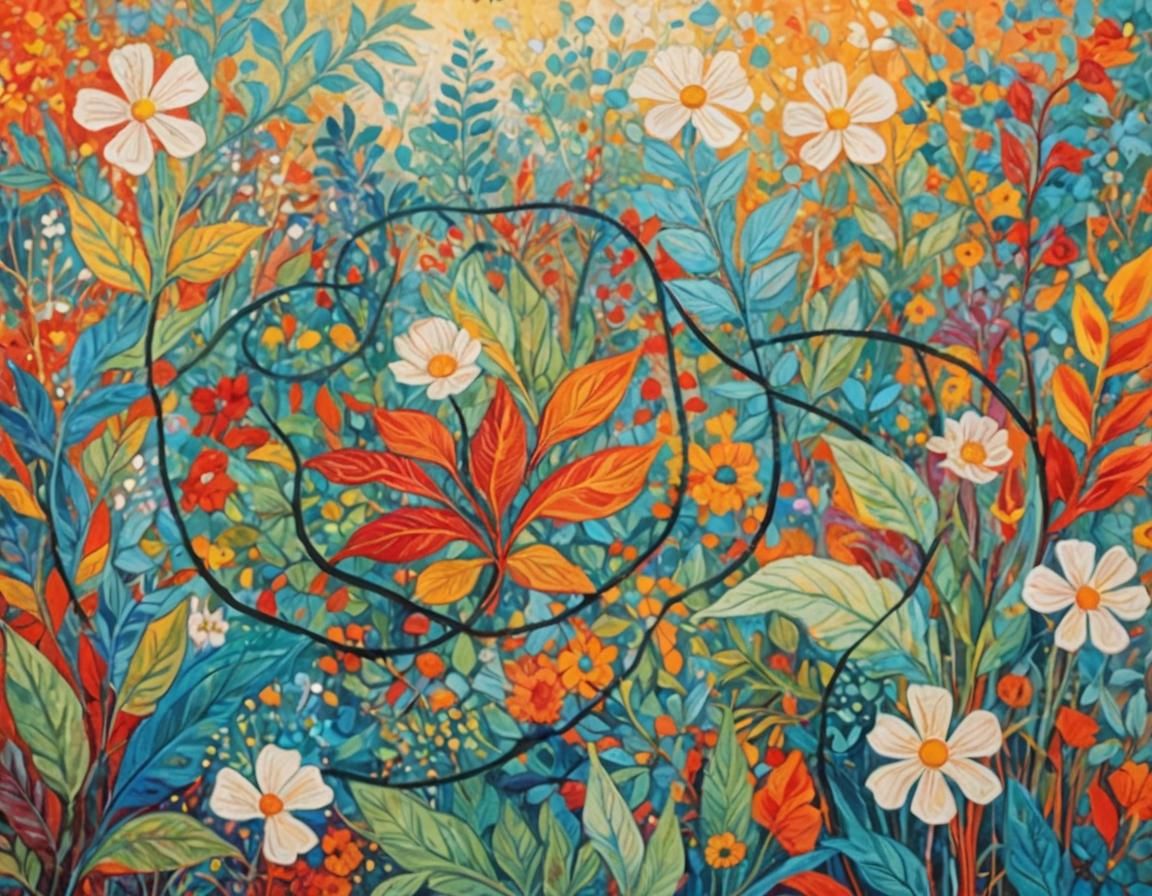 Abstract Art with Complementary Colors