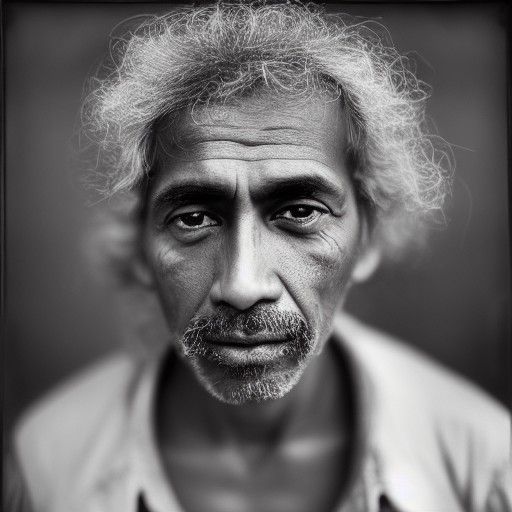 Portrait of a Man with Mixed Heritage