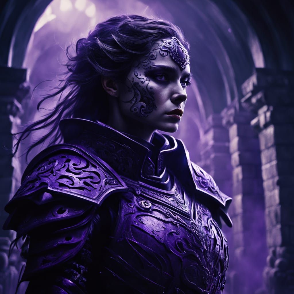 Wraithlike Female Figure in Dark Fantasy Digital Art