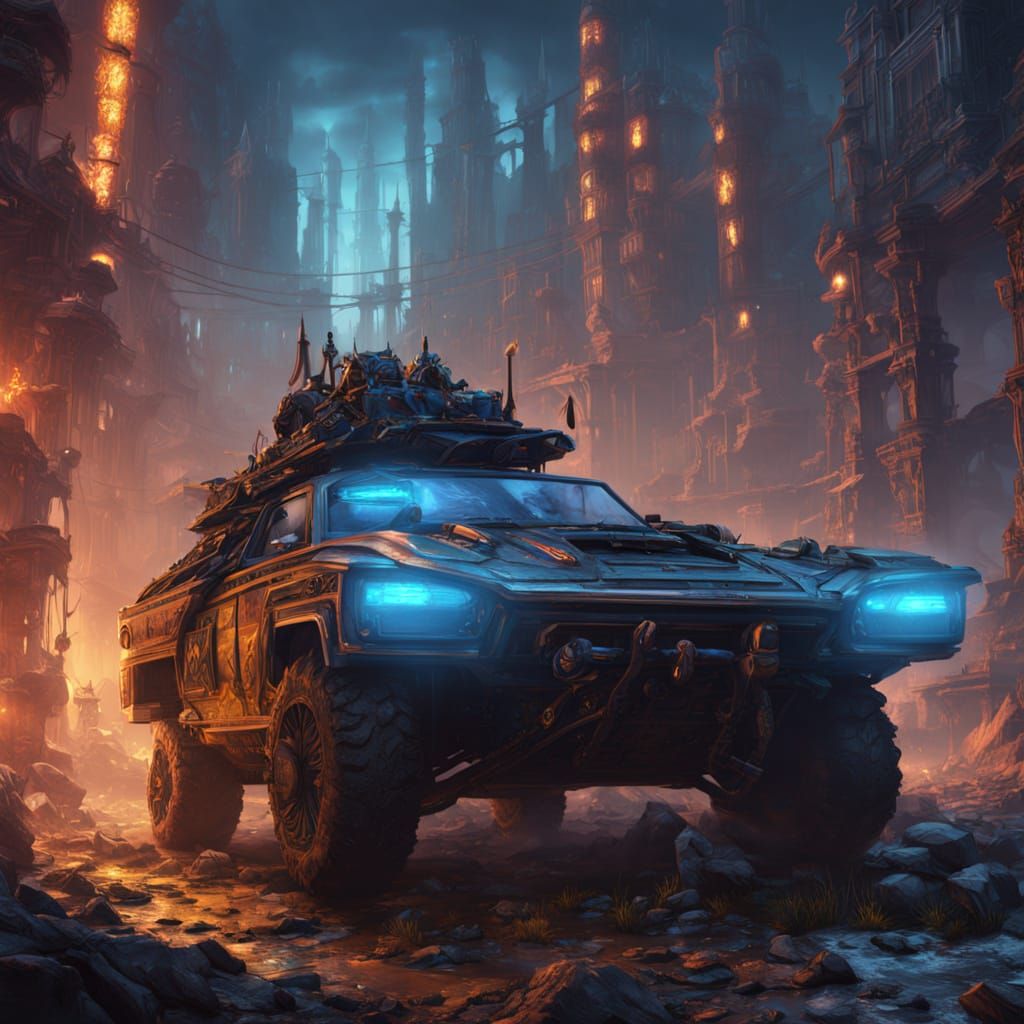 Armored Vampire Hunter Vehicle in Wasteland