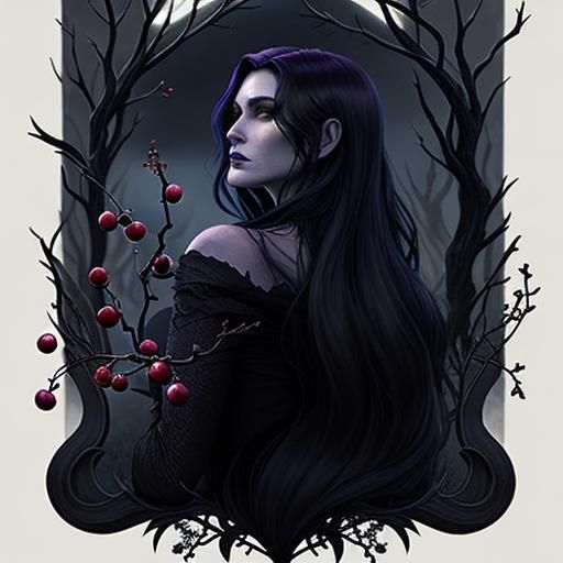 The dweller in the twilight's hush,
A beauty with a deadly touch.
Nightshade, with berries black as night,
A silent prom...