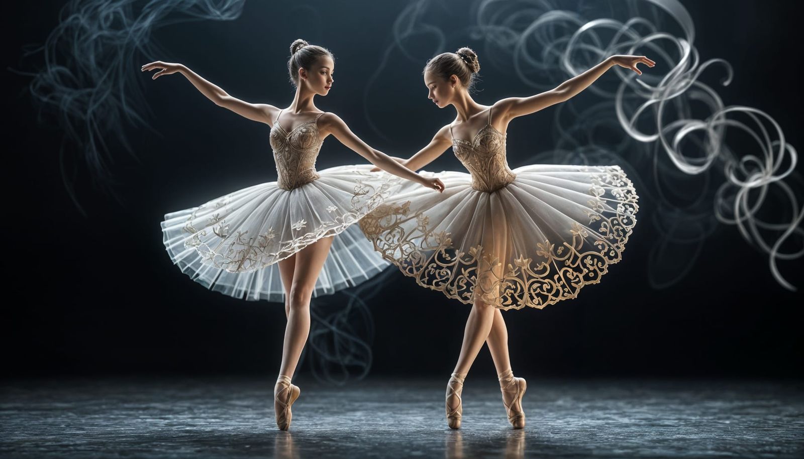 Kirigami Ballerina Pirouette in 3D Carving Style