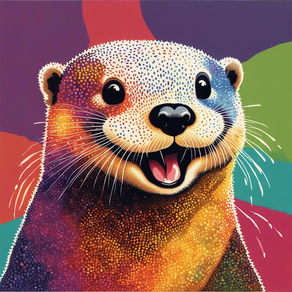 Happy otter