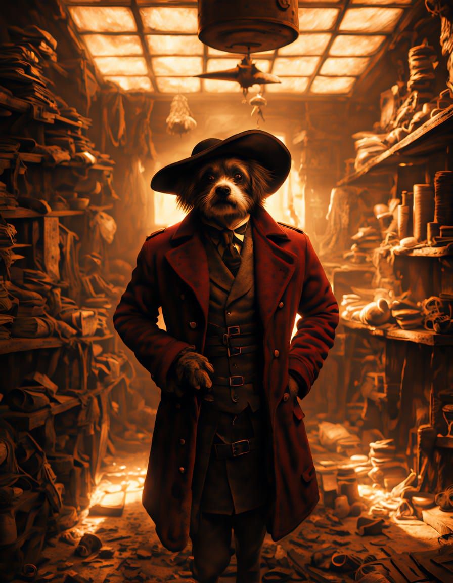 Dick Dastardly's Moustache Twirl in a Smoky Lair