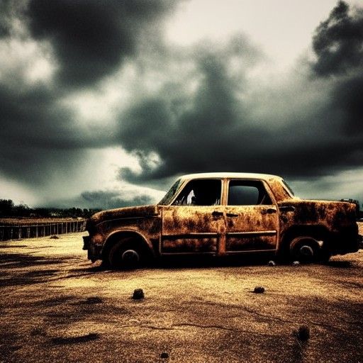 Apocalyptic Off-Road Car in Realistic Style