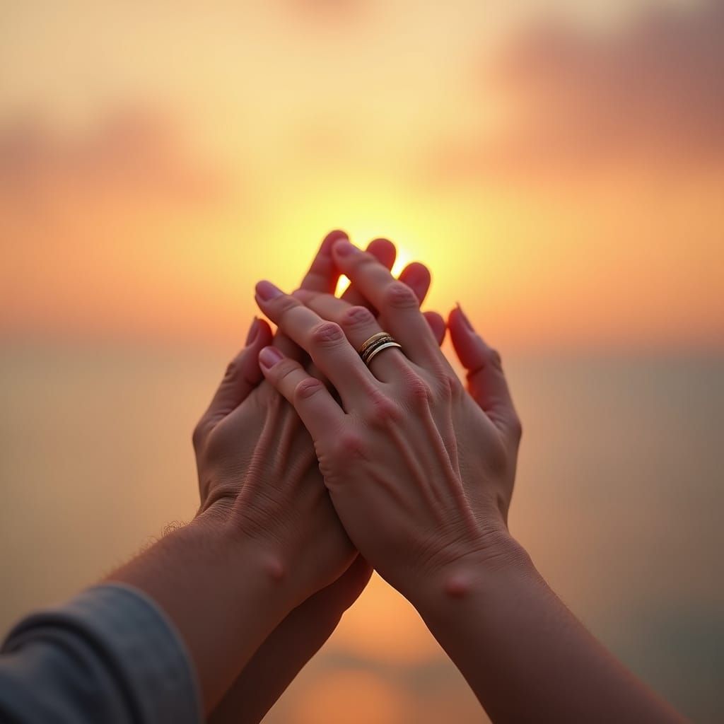 Tender Hands at Dawn: Evoking Love and Support